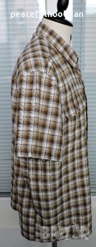 Icepeak  - мъжка карирана риза  с къс ръкав за планина и туризъм размер XL , снимка 5 - Ризи - 45269969