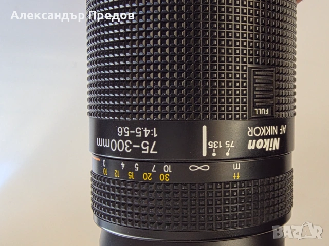 Обектив Nikon AF Nikkor 75-300mm f/4.5-5.6, снимка 5 - Фотоапарати - 54125671