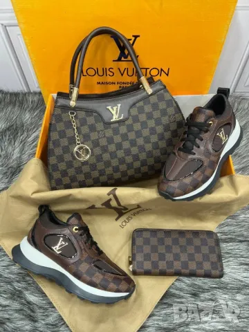 дамски маратонки, чанта / раница и портмоне louis vuitton , снимка 2 - Чанти - 46877778