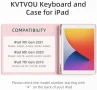 Нов Магнитен Калъф с Клавиатура за iPad 9 8 7 10.2 + Стойка + TPU за таблет, снимка 2