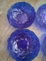 Синьо стъкло 6 бр. купучки/ на ягоди/, снимка 6