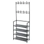 Storage solutions Стойка за дрехи с 4 рафта, 60x26x155 см（SKU:442517）, снимка 2