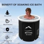 Сгъваема ледена вана Ice Bath Barrel 342L – за студени и топли бани, снимка 6