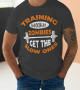 Тениска с декоративен печат - Training Because Zombies Get The Slow Ones, снимка 3