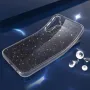 Силиконов кейс Shine 2 mm брокатен, За Samsung Galaxy S25 Ultra, Прозрачен, снимка 2