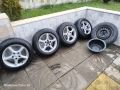 Алуминиеви джанти със почти нови зимни гуми , снимка 1
