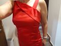 Червена дамска рокля, снимка 2