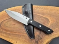 Фиксиран нож Spyderco Province FB45GP,фултанг с кожена кания, снимка 1