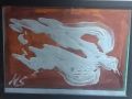 Картина, смесена техника върху хартия, снимка 3