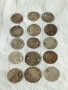 Лот сребърни монети 15 броя продупчени за носия забрадка престилка 46149, снимка 7