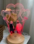 Лампа с ваши снимки и надпис или дата по избор, снимка 6