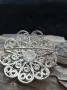 Посребрена брошка филигран , снимка 2