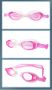 Комплект детски очила за гмуркане с тапи за уши и калъв за съхранение, снимка 3