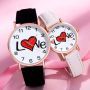 Комплект 2 бр. кварцови часовници LOVE за влюбена двойка, снимка 1 - Дамски - 46008290