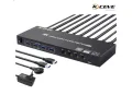 4-портов 4K60Hz HDMI USB3.0 KVM-превключвател с кабелно дистанционно управление, KCEVE KC-KVM401A, снимка 1