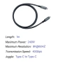 USB4 Type-C Кабел 240W PD / 40Gbps / 8K – E-Marker Chip съвместим Thunderbolt 3 4, снимка 12