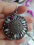 Масивен сребърен медальон , снимка 1