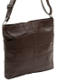 Стилна дамска чанта от естествена кожа с дълга дръжка за рамо