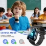 Нов черен Смарт часовник за деца GPS WiFi LBS 4G видео разговор SOS бутон игри, снимка 7