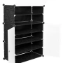 Черен модулен шкаф за обувки - функционалност и красив дизайн в едно, снимка 2