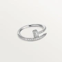 CARTIER Nail Juste un Clou Silver Small Paved Diamonds Пръстен Пирон, снимка 9