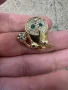 Брошка сова с камъчета , снимка 1