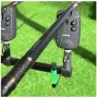 Комплект сигнализатори за риболов Hirisi SQ-4 - 4+1 с цветни обтегачи, снимка 6
