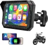 Мотоциклетен 5" IPS сензорен екран с безжичен CarPlay и Android Auto, снимка 1