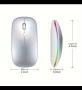 Bluetooth/Блутуут Ултратънка и преносима безжична мишка с акумулаторна батерия с тънък дизайн , снимка 3