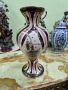 Уникална много красива антикварна колекционерска порцеланова белгийска ваза H.BEQUET , снимка 3