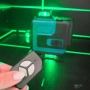 Самонивелиращ Лазерен Нивелир 4D с 16 Линии, Зелен Лазер, Тринога и Куфар, снимка 9