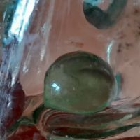 Старо стъклено шише с топче, снимка 9 - Колекции - 45535747