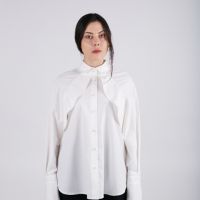 Дамска Риза Art Style - Бяла, снимка 1 - Ризи - 45200553