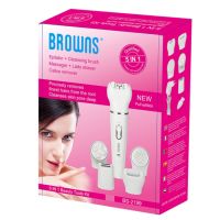 ✨ ЕПИЛАТОР 5В1 ЧЕТКА ЗА ЛИЦЕ, САМОБРЪСНАЧКА, МАСАЖОР BEAUTY TOOLS BROWNS KEMEI, снимка 1 - Епилатори - 45349591