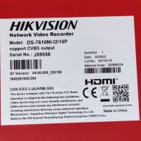 16 портов NVR Hikvision DS-7616NI-I2/16P Нов, снимка 5 - Комплекти за видеонаблюдение - 45342972