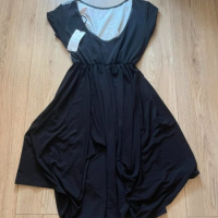 Нова черна рокля с изрязан гръб, снимка 3 - Рокли - 44873975