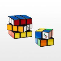 Комплект оригинални Рубик кубчета Rubik's Duo Pack (Куб 2x2x2 & Куб 3x3x3) - С цветни пластини, снимка 4 - Игри и пъзели - 45822817