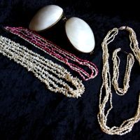 Колиета от речни перли и голяма седефена мида-кутия, снимка 12 - Бижутерийни комплекти - 45486761