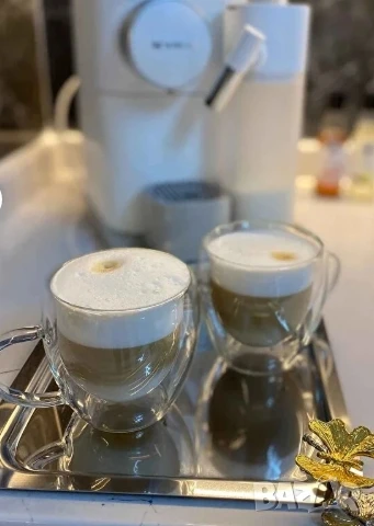 Стъклена чаша за кафе с двойно дъно 200ml, снимка 1