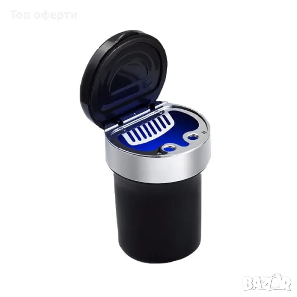 Пепелник за автомобил с диод - J-B004 / PG105, снимка 1