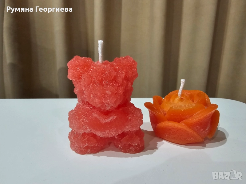 Продавам ръчно изработени свещи, снимка 1