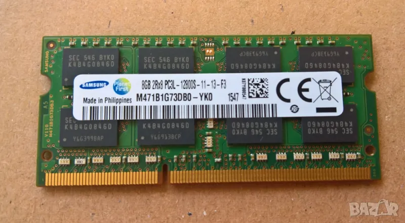 ram 8gb ddr3 pc12800 памет за лаптоп, снимка 1