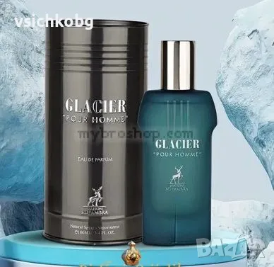 Луксозен aрабски парфюм GLACIER POUR HOMME на Maison Alhambra 100 мл Кимион, портокалов цвят, канела, снимка 1