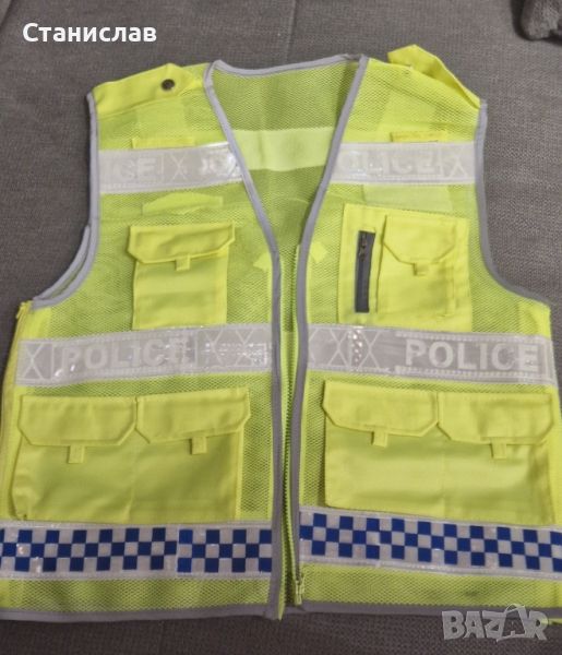 полицейска светлоотразителна жилетка, снимка 1