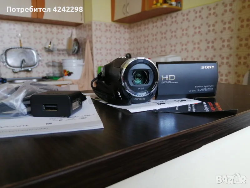 Видеокамера Sony HDR-CX405 + 32gb microSD + Статив, снимка 1