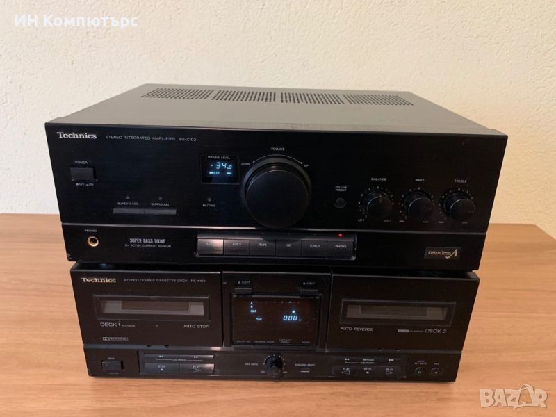 Продавам сет Technics SU-X102 и Technics RS-X102, снимка 1