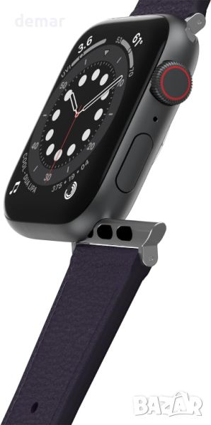 Кожена каишка за часовник OtterBox Symmetry Cactus за Apple Watch, 45/44/42mm, лилава, снимка 1