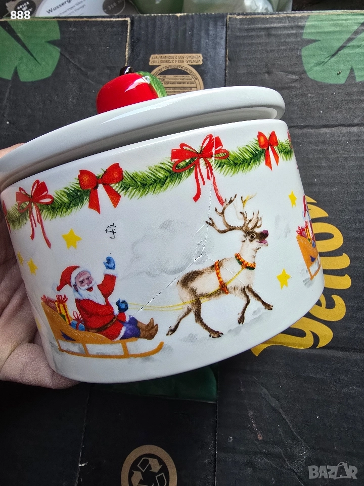коледна порцеланова купа, снимка 1