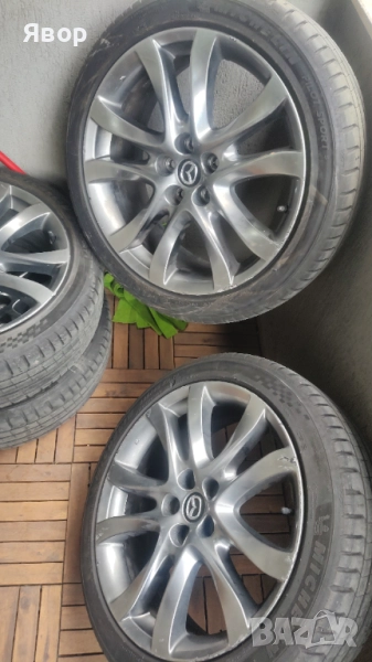 Оригинални джанти 19" Мазда 6, CX 3, CX 5, CX 9 с перфектни летни Michelin Pilot Sport 5 DOT: 3622, снимка 1