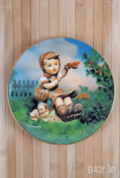 5 детски декоративни чинии - MJ Hummel, Германия, снимка 1